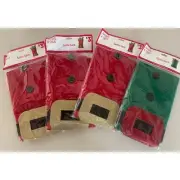 New 4 Pack Santa Sack Christmas Decoration Bag ELF decoation gift bag