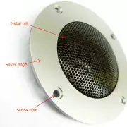 1pc Ultra-thin 4-inch Tweeter Subwoofer Pure Tweeter 4Ω 60w 92DB Iron Mesh