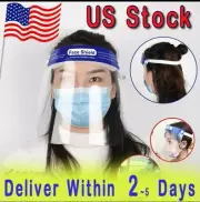 Safety Full Face Shield 4 Pc Reusable Protection Cover Face Mask Anti-Splash