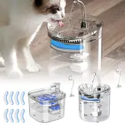Pet Water Fountain Cat Dog Automatic Electric Sensor Drinking Dispenser FilterDY