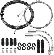 Bicycle Brake Cable Set, Universal Bike Brake Shifter Cable Kit, Bicycle Inner Cable Set with 90 Degrees 2 V Brake Manifolds, for Mountain/Road Bike Bicycle Shift Cable and Transmission Cable