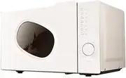 Microwave Smart Home Small Mini Retro Flat Micro-Steam Oven Integrated, 700 W 20 L Microwave Oven, Easy Clean Interior Little Surprise