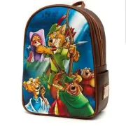 Loungefly Disney Robin Hood and characters Mini Backpack