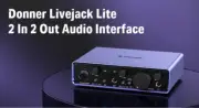 DONNER Livejack Lite 2 In 2 Out Audio Interface, Dyna Mic Preamp 24-bit/192 *NEW