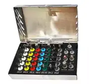 Dental Implant 35 Integral Stopper Drills with Drivers and Keys Complete Kit