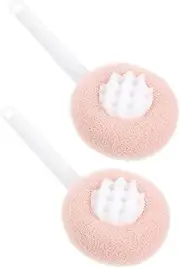 VINTORKY 2pcs Long Handled Flower Back Scrubber for Shower Foot Scrubber Back Lotion Applicator Men Women