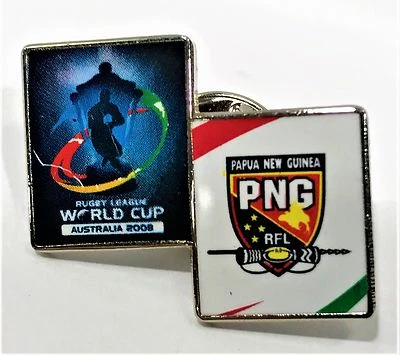 RUGBY LEAGUE WORLD CUP AUSTRALIA 2008 PAPUA NEW GUINEA PIN COLLECT #1011