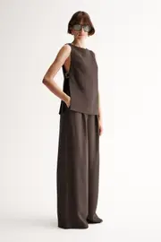 Isabella Top Cocoa Size 14 | Elka Collective