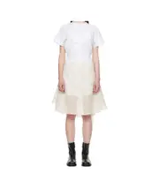 short sleeve dress 1,2,3,4 White