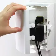 Baby Safety Outlet Cover BOX [Patent Pending] Double Lock