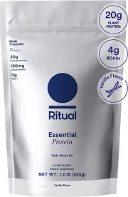 Ritual 18+ Vegan Protein Powder with BCAA: 20G Organic Pea Protein from Regenera