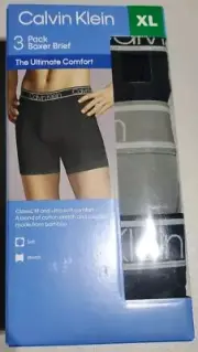 Calvin Klein Men's Boxer Brief Ultimate Comfort size XL Black (3 pack)