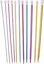 Zuoyou Crochet Hooks 11 Pack Diverse Size Assorted Color Tunisian Afghan Aluminum Knitting Needles Set (2mm to 8mm)