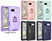 For Google Pixel 7A 7 6 Pro 6 Shockproof Magnetic Case Rotating Ring Stand Cover