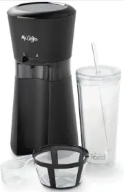 Iced Coffee Maker, Single Serve Machine with 22-Ounce Tumbler and Re