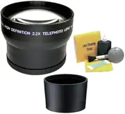 Panasonic Lumix DMC-LX3 2.2 High Definition Super Telephoto Lens (Includes Necessary Lens Adapter) + Nwv Direct 5 Piece Cleaning Kit