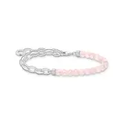 Thomas Sabo THOMAS SABO Chain Rose Quartz Bead Bracelet