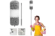 Extendable Microfiber Duster Telescoping Stainless Steel Pole Up to 220cm
