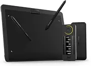 XENCELABS, Drawing Tablet, Wireless Graphic Tablet with Shortcut Keys, Ultrathin Pen Tablet with 2 Battery-Free Stylus, 8192 Levels Pressure, 12" Digital Art Pad for Win/Mac/Linux, Black