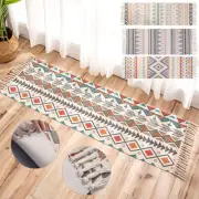 Braided Bohemian Natural Cotton Area Rug Bathroom Carpet Home Decor Modern Rugs