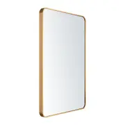 Furb Rectangle Wall Mirror Gold Vanity Mirror Metal Frame