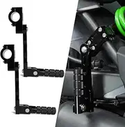 Xitomer 1.5" Footpegs Kit Adjustable Highway Footpegs Fit for GoldWing GL1800 01-11/ Sportster 883 XL1200 1340/ VULCAN VN400 800 1500 2000/ XVS1300 1100 and so on Highway Peg Mounts (165mm)