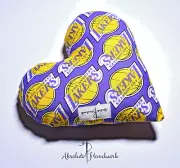 Heart Shape NBA Los Angeles Laker Stuffed Plushie Pillow/Pincushion VTG Style