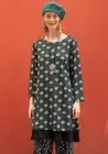 Gudrun Sjoden Size L UK 16-18 Black Katmandu Tunic Top Organic Cotton: 41" Bust
