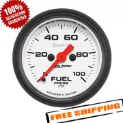 Auto Meter 5763 Phantom Fuel Pressure Gauge, Stepper Motor, 2-1/16", 0-100 PSI