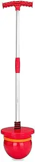 Extensible Pogo Ball Stick with Sound Jump Stick to 75 KG Non-Slip Soft Foam for Kids Boys Girls Gift Play Fun Aged 2-12 Fitness Accessory for Sport Exercise (Color : Red)