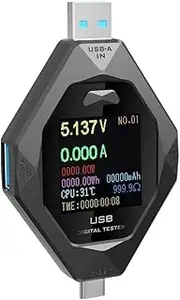 Snblzhef Type-C Tester Digital Smart Voltmeter Battery Capacity Detection Current Voltage Tester Fast Charging Power Detector