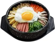 LWLYLCHBM Ceramic, Korean cooking stone bowl, sizzling hot pot for bibimbap, soup bowl without lid, perfect for home & restaurant-Black||1.2L