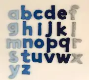 Blue Lowercase Felt Alphabet