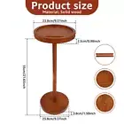 Pedestal Side Table Enduring Pedestal Table Weighted Base Drink Table·~