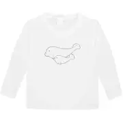 'Manatee Mama and Baby' Kid's Long Sleeve T-Shirts (KL038636)