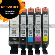 Canon Genuine PGI-670/CLI-671 5x Ink Set->MG7760/MG7765/TS5060/TS6060/TS8060 VP