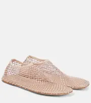 [Christopher Esber] Christopher Esber Minette crystal-embellished flats UK 4 pink