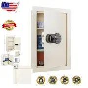Digital Keypad In-Wall Safe with Dual Backup Keys - Safe for Cash & Jewelry