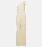 [Chloe] Chloé One-shoulder linen jumpsuit AU 8 white