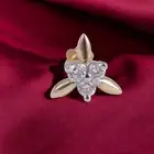 Breathtaking 0.12 TCW Round Brilliant Cut Diamonds Nose Stud in 18K Yellow Gold