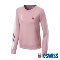 在飛比找PChome24h購物優惠-K-SWISS Panel Sweatshirt圓領上衣-女