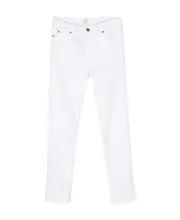Dsquared2 Kids Logo Patch Mid-Rise Jeans 16Y,14Y White