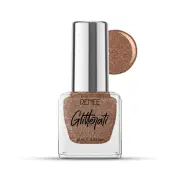 RENEE Glitterati Nail Paint - Rose Beige 10ml Acetone & Paraben Free