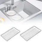 Extendable Dish Drying Rack 304 Stainless Steel Dish Dryer Rack Over the DrwTK