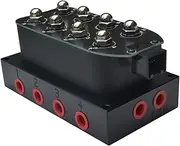 Air Ride Suspension Valve Block Solenoid Valve 12V 4 Port 200psi Direct Action for Car Truck