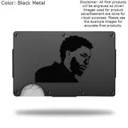 Custom CHADWICK BOSEMAN Laser Engraved Wallet - Pick A Wallet Color