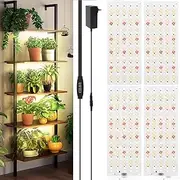 KitchEss 4 Pack Grow Light, Full Spectrum Grow Lights for Indoor Plants, Ultra-Thin Led Grow Light, 540 LEDs Indoor Plant Light, Plant Grow Lamp 3/9/12H Timer 10 Dimmable Level