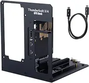 Thunderbolt3/4 USB4 eGPU Enclosure 40Gbps Compatible with Win/Linux/MacOS, PCIe External GPU Dock with PD 85W Using DC/ATX PSU, Support NVIDIA/AMD GPU and Daisy Chain