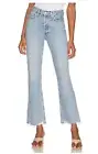 AGOLDE Mid Rise Relaxed Boot Cut Jeans in Curio Light Denim Organic Cotton 26