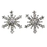 Snowflake Stud Post Earrings Wedding Bridal Shower Bridesmaid Costume Jewelry z1